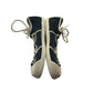 Zara Flats Shoe Size 13 Junior Navy Ballerina Style with White Toe Cap
