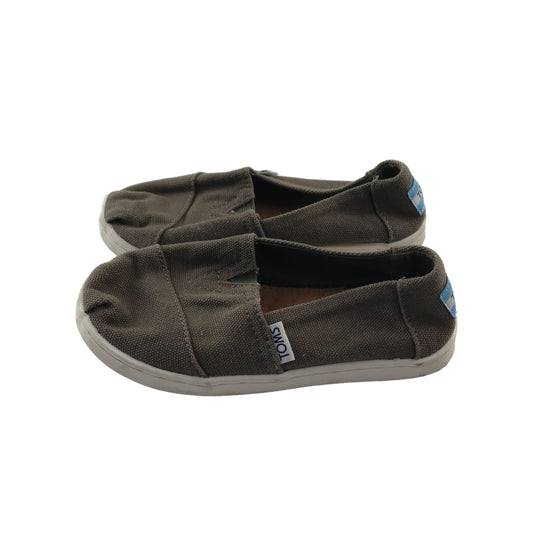 TOMS Flats Shoe Size 12 Junior Light Brown