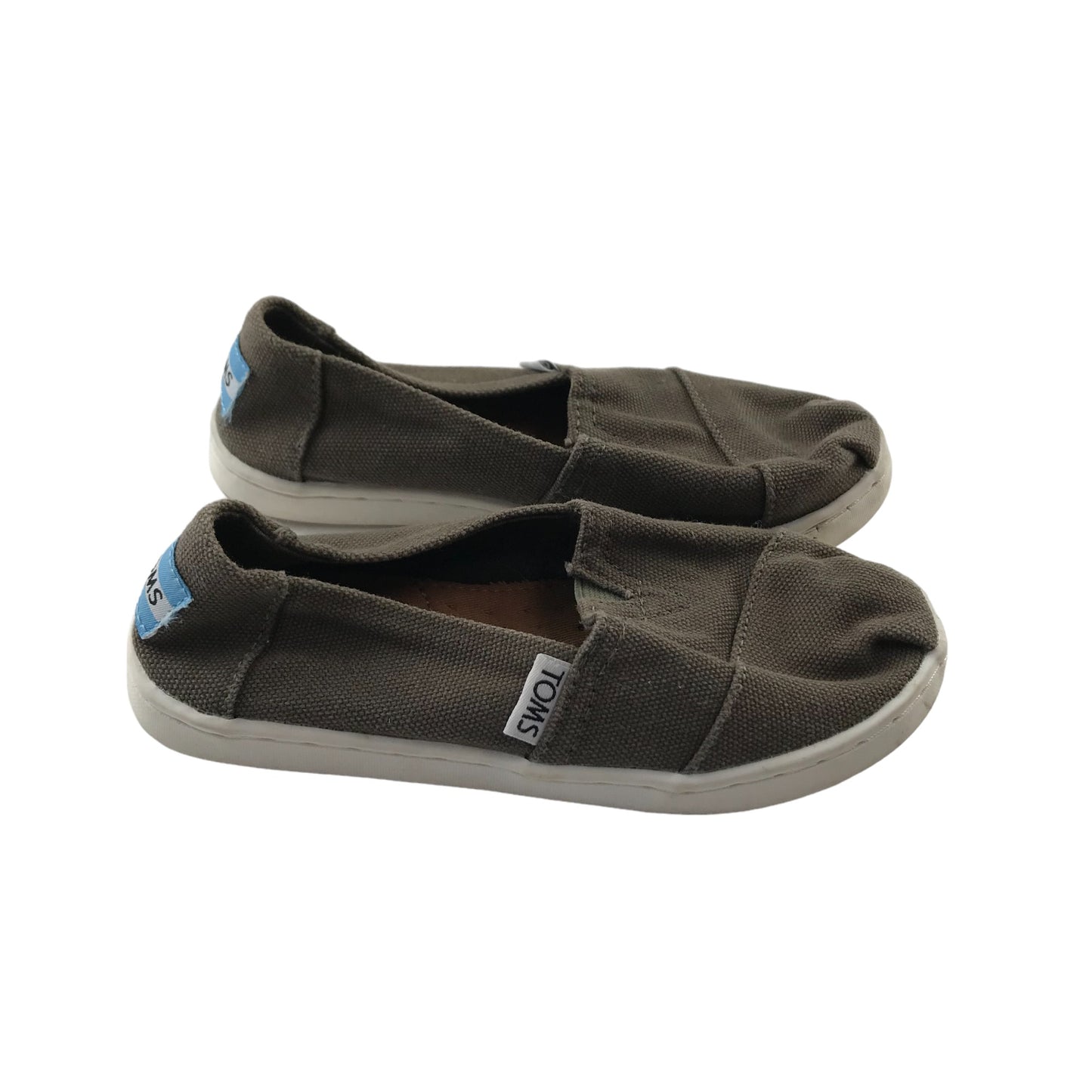 TOMS Flats Shoe Size 12 Junior Light Brown