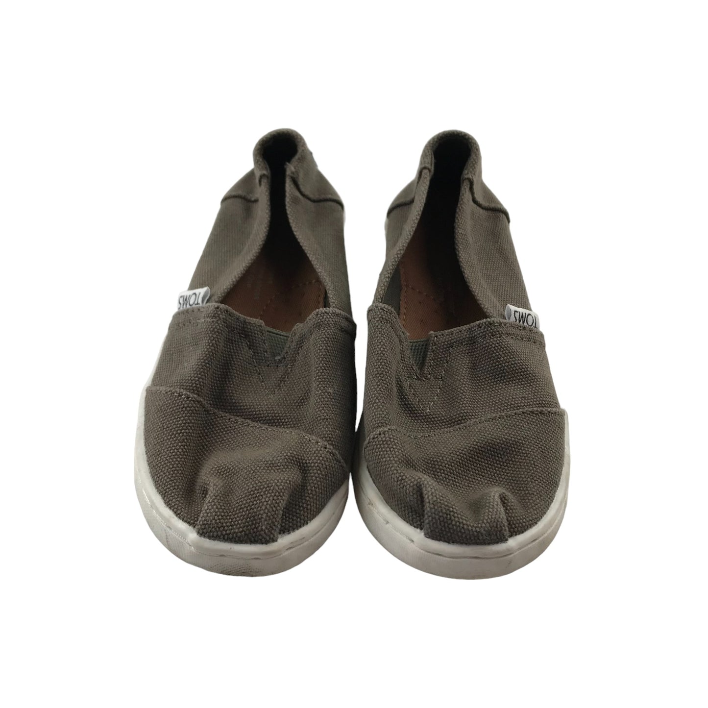 TOMS Flats Shoe Size 12 Junior Light Brown