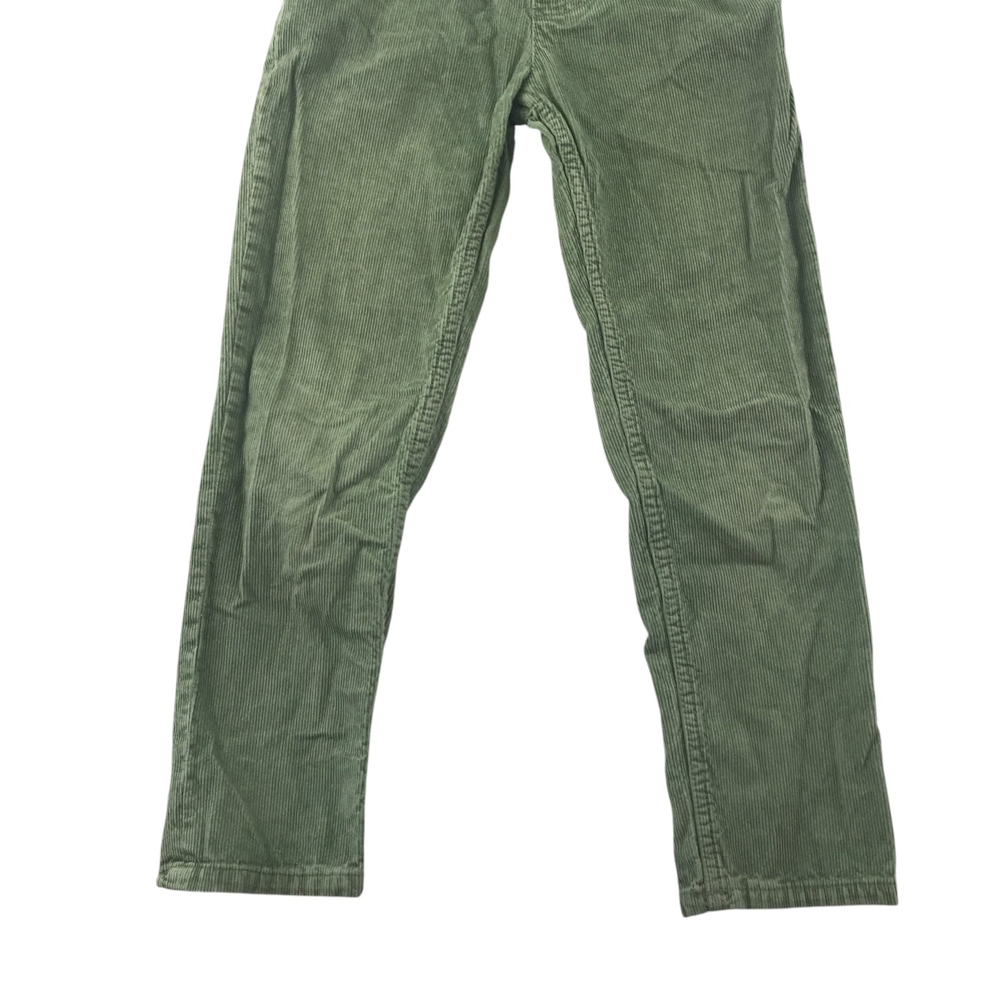 Fatface jumpsuit 7-8 years green corduroy ribbed texture dungaree style