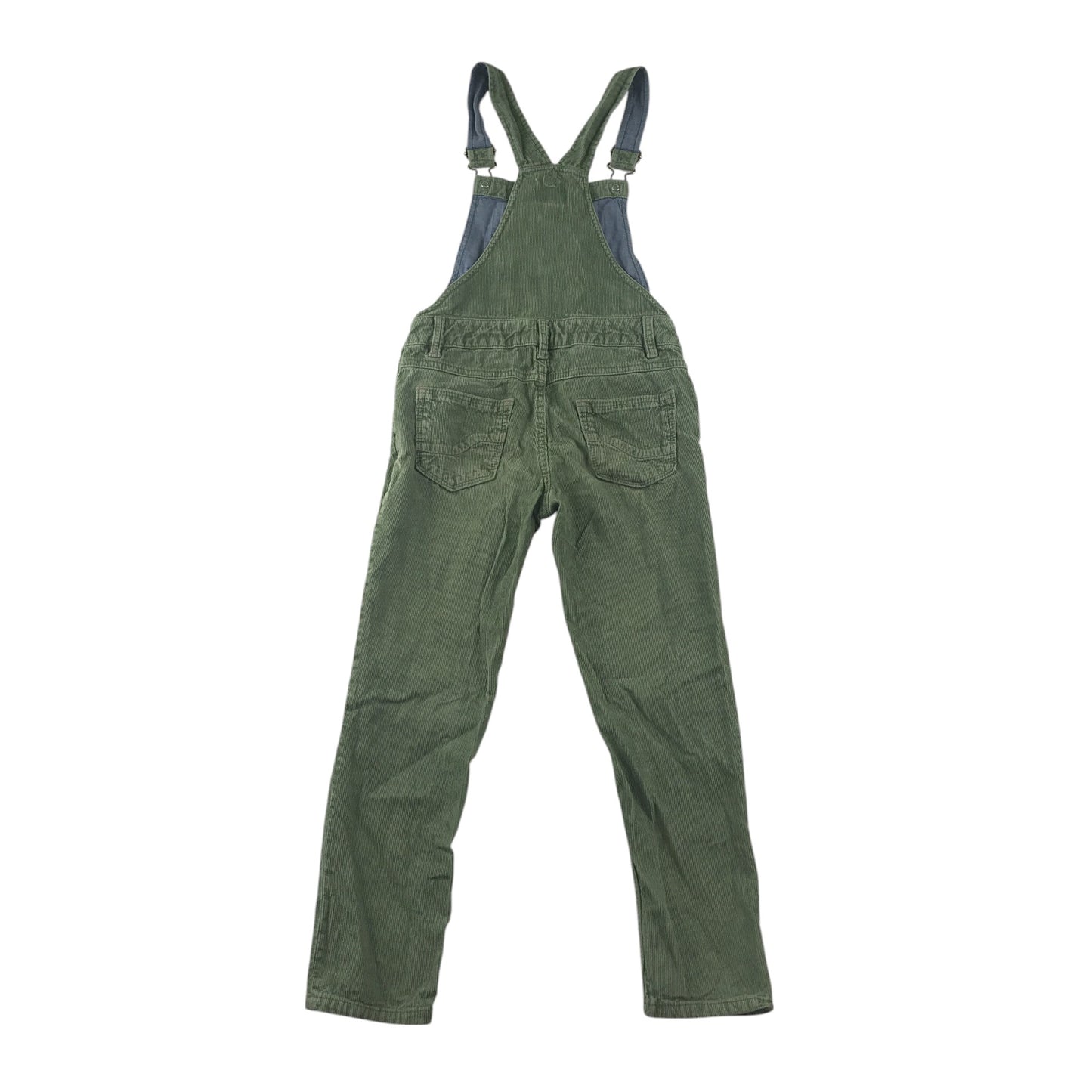 Fatface jumpsuit 7-8 years green corduroy ribbed texture dungaree style