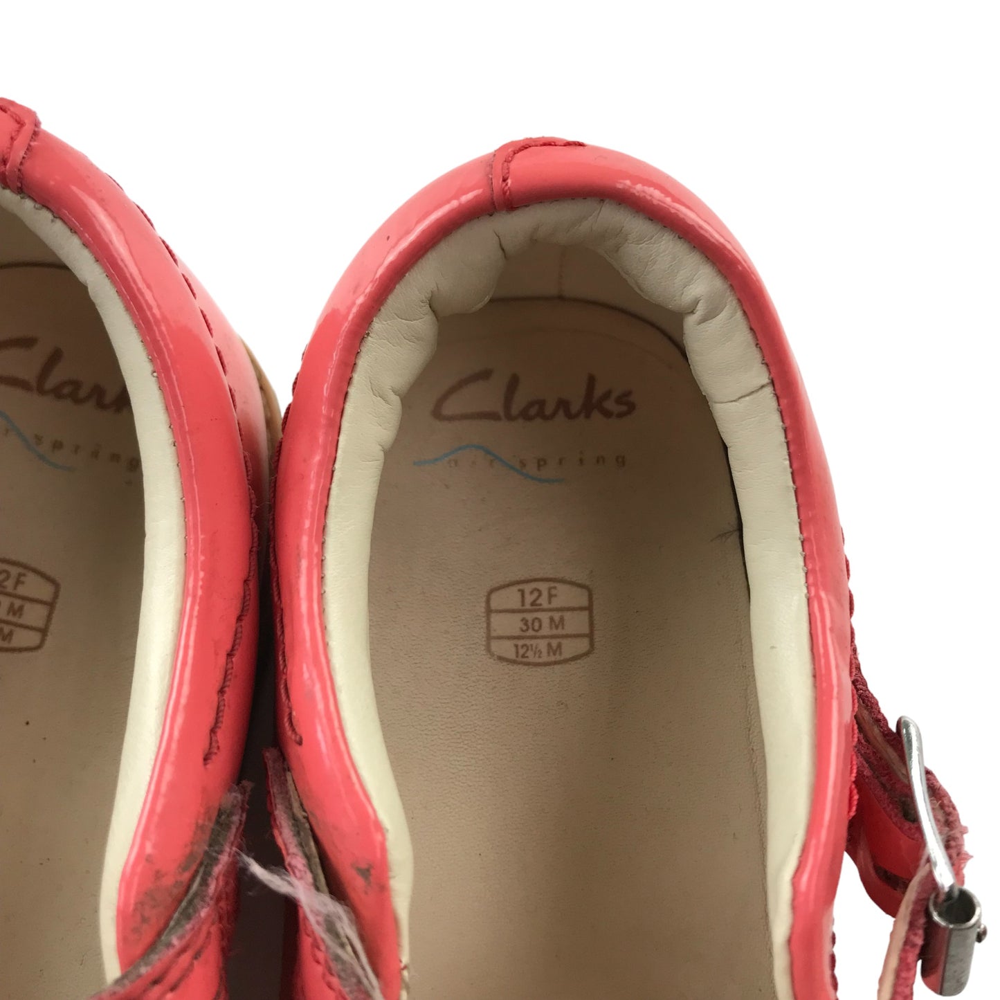 Clarks Pumps Shoe Size 12 Junior Bright Salmon Pink