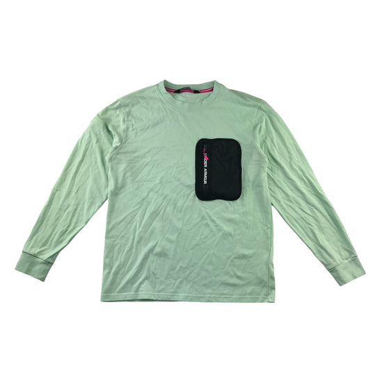 Under Armour t-shirt Men's Medium Mint green long sleeve with Chest Pocket