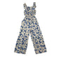 George jumpsuit 7-8 years white with blue butterfly graphic print