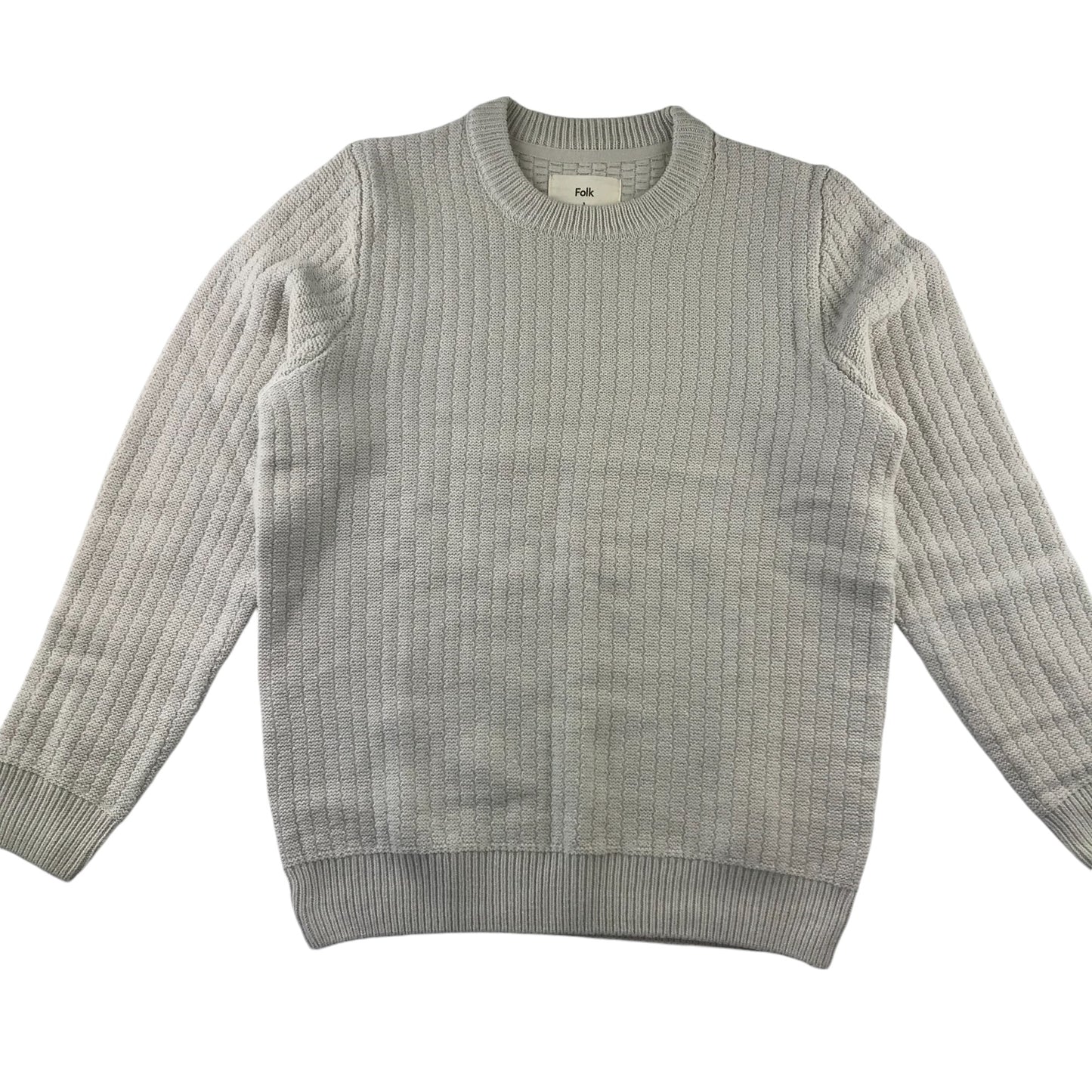 Folk Jumper Men's Medium Cream White Knitwear