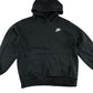 Nike hoodie 11-12 years black with white swoosh Nike logo cotton