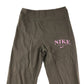 Nike leggings 13-14 years brown plain with pink text logo and swoosh