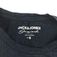 Jack & Jones t-shirt men's S black floral text logo design