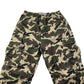 Bershka trouser women's M khaki green denim forest jungle camo cotton