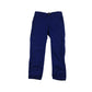 H&M trouser 5-6 years blue plain adjustable waist cotton