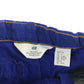 H&M trouser 5-6 years blue plain adjustable waist cotton