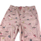 H&M trouser 7-8 years pink butterfly and floral print cotton
