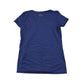 Under Armour sport top women's XS blue stripy with logos