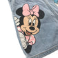 Next dungaree dress 5-6 years blue denim with Minnie Mouse and Daisy Duck cotton