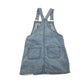 Next dungaree dress 5-6 years blue denim with Minnie Mouse and Daisy Duck cotton