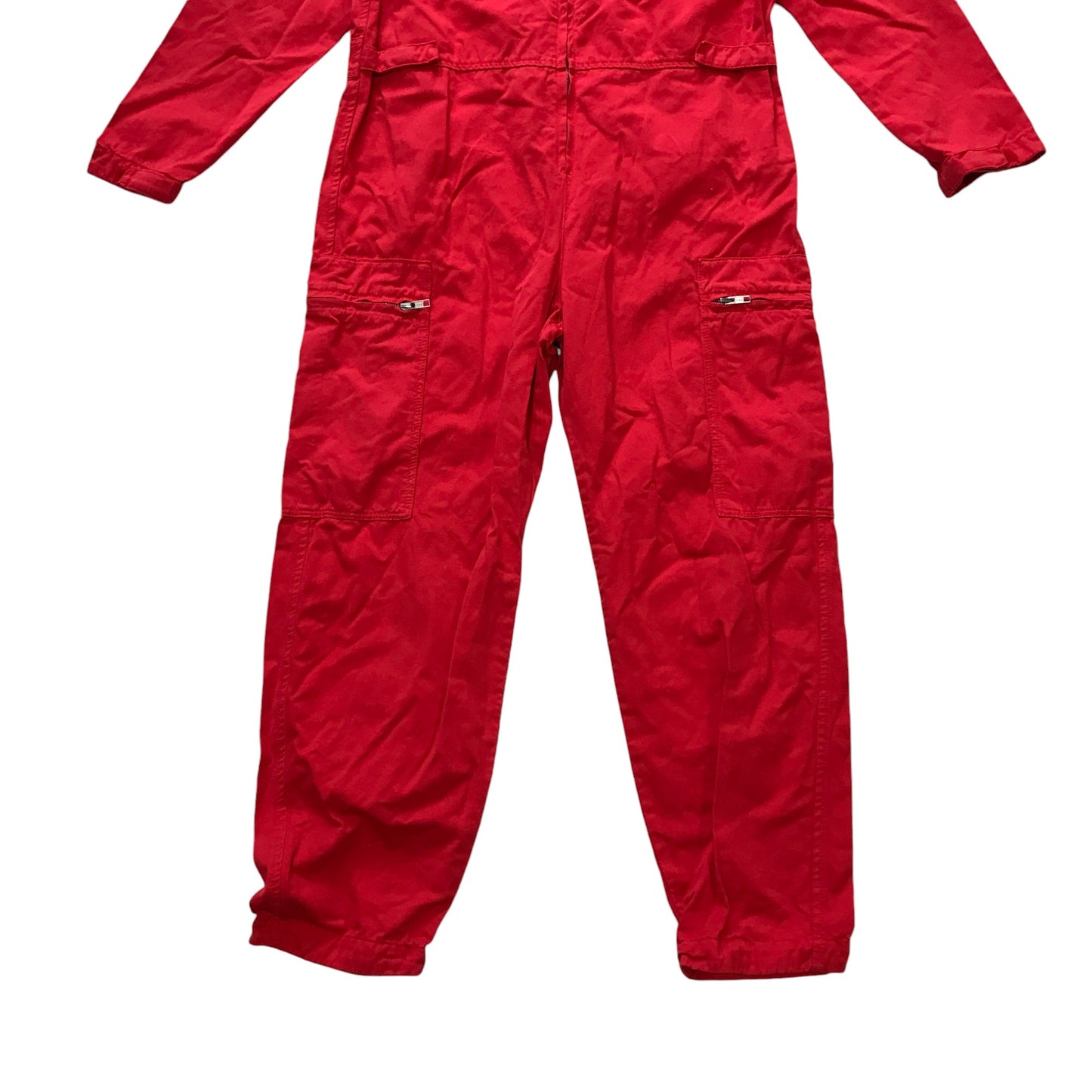 Zara boiler suit 13-14 years red onesie with zipper cotton