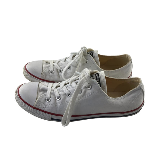 Converse Trainers Shoe Size 5 White Slim All Star Chuck Taylor Low Top