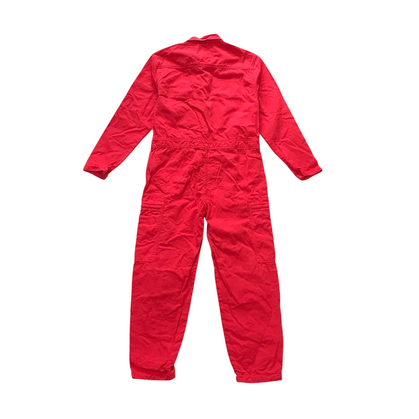 Zara boiler suit 13-14 years red onesie with zipper cotton