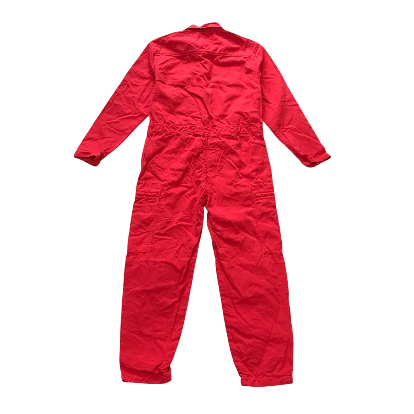 Zara boiler suit 13-14 years red onesie with zipper cotton