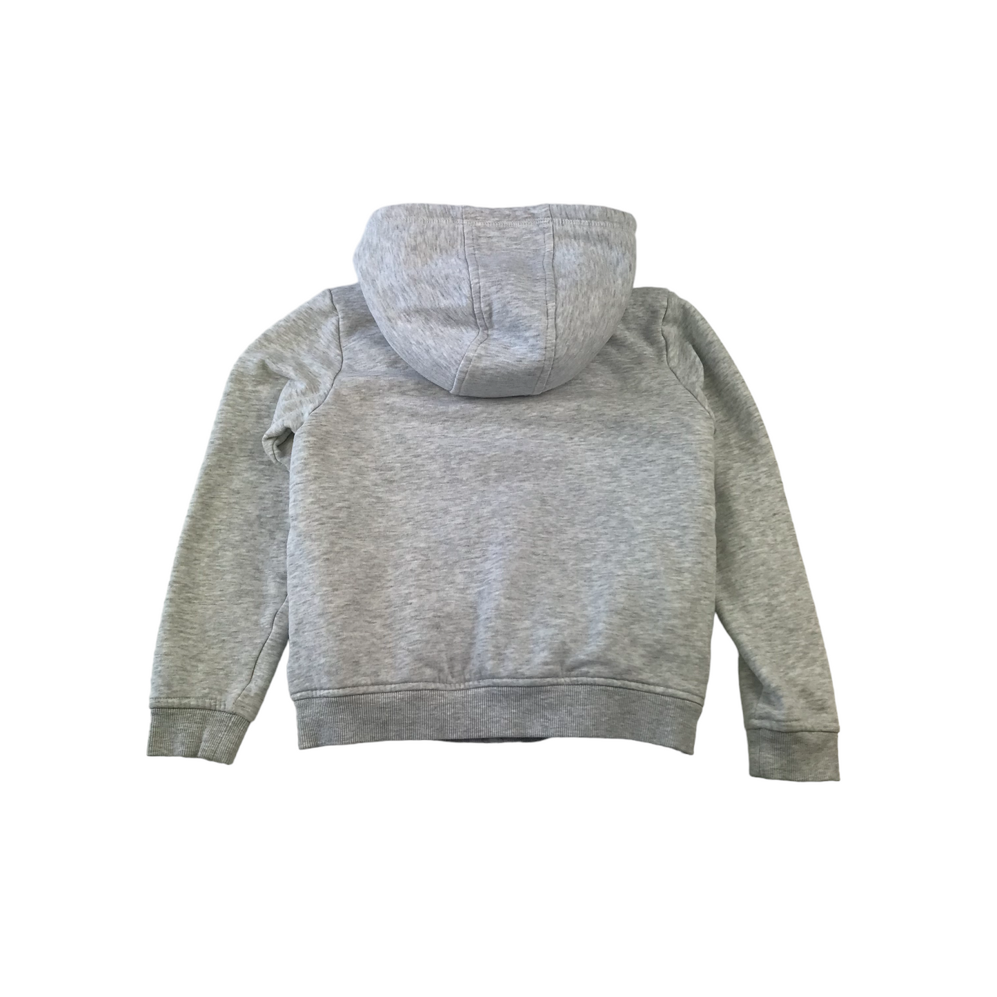 M&S Hoodie Age 9 Grey Pearl Star Full Zipped