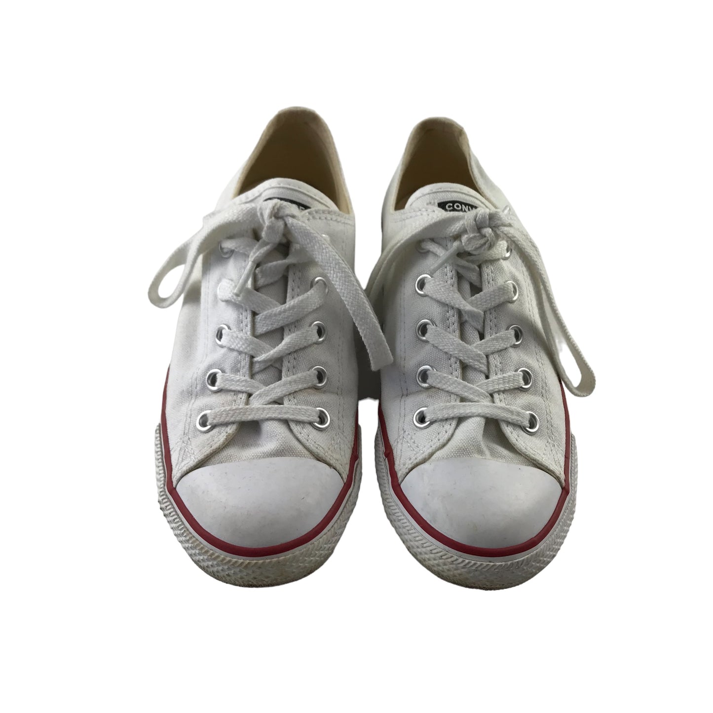 Converse Trainers Shoe Size 5 White Slim All Star Chuck Taylor Low Top