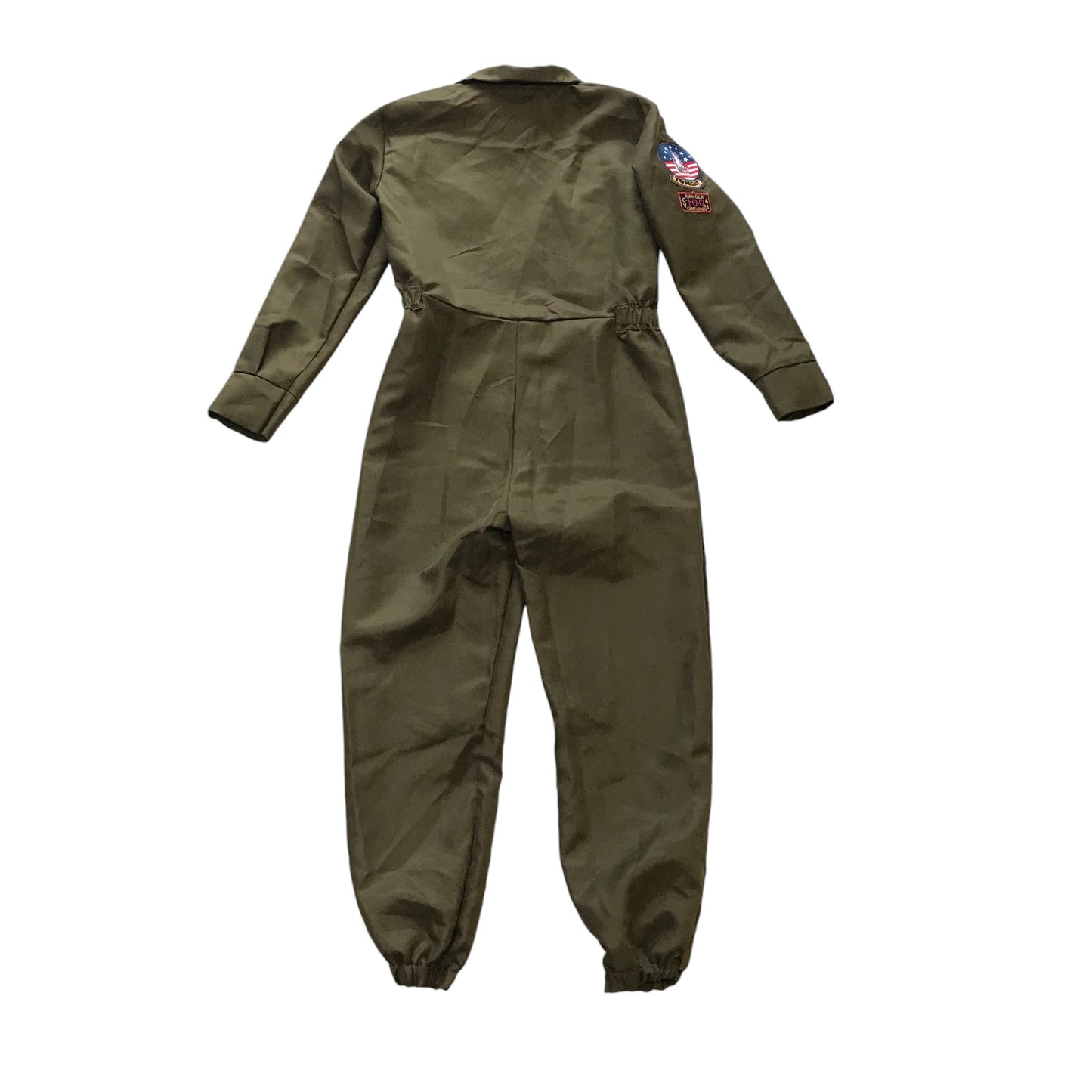 Top Gun costume 10-12 years khaki onesie pilot Pete Maverick Mitchell