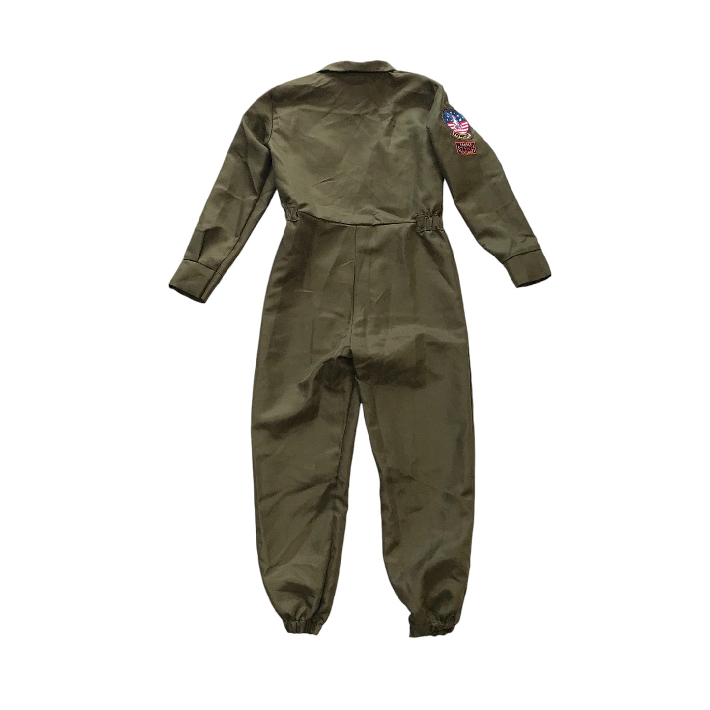 Top Gun costume 10-12 years khaki onesie pilot Pete Maverick Mitchell