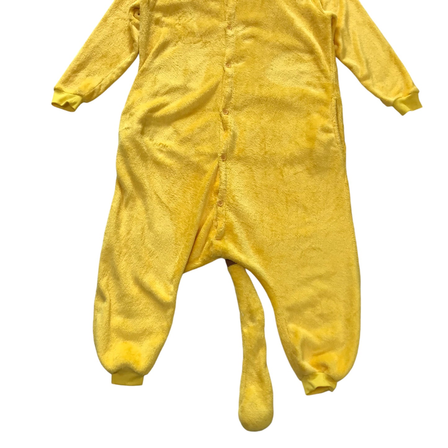 Pikachu costume years 10-12 years yellow onesie with buttons