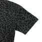 Sik Silk T-shirt women's size 4 grey and black animal print with logo