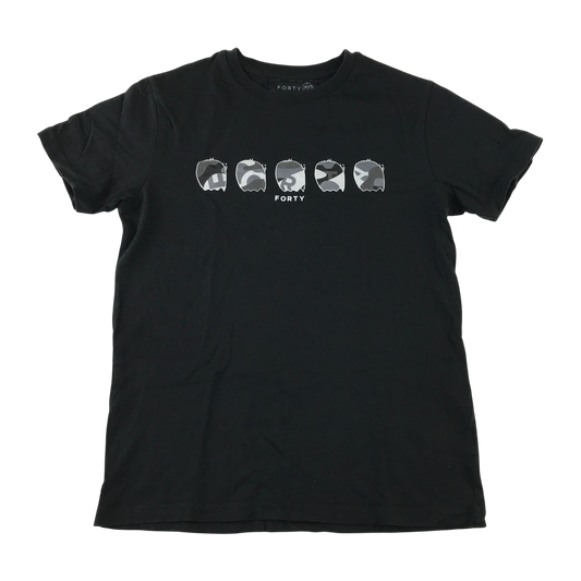 Forty Clothing 12-14 years black t-shirt