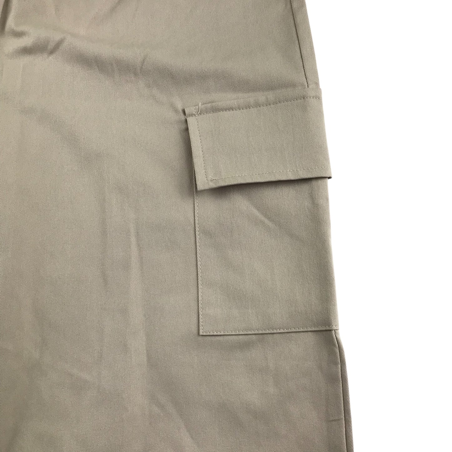 Pretty Little Thing trouser women's size UK 8 beige plain cargo style