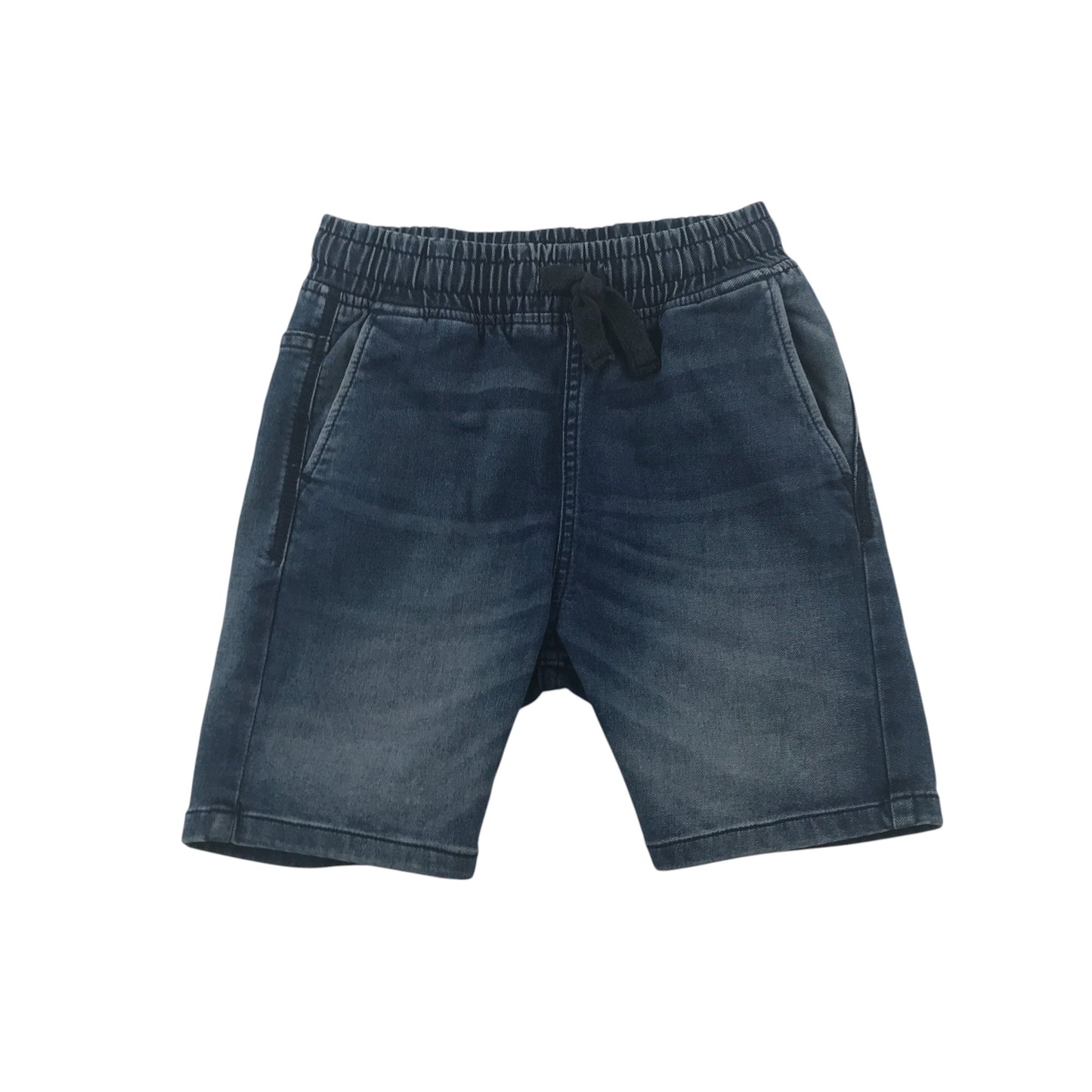 H&M shorts 6-7 years blue denim pull on with elasticated waist