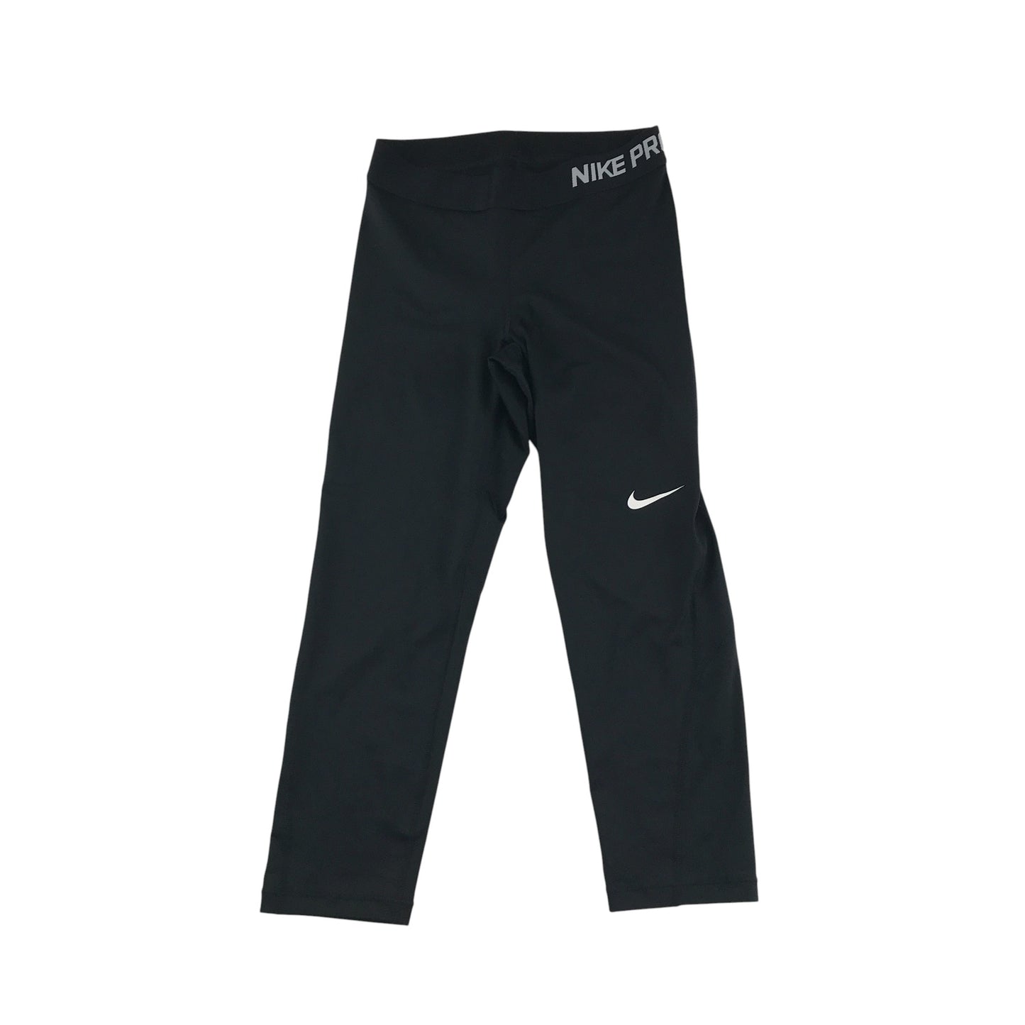 Nike Pro Sport Leggings Women's S Black with White Logo
