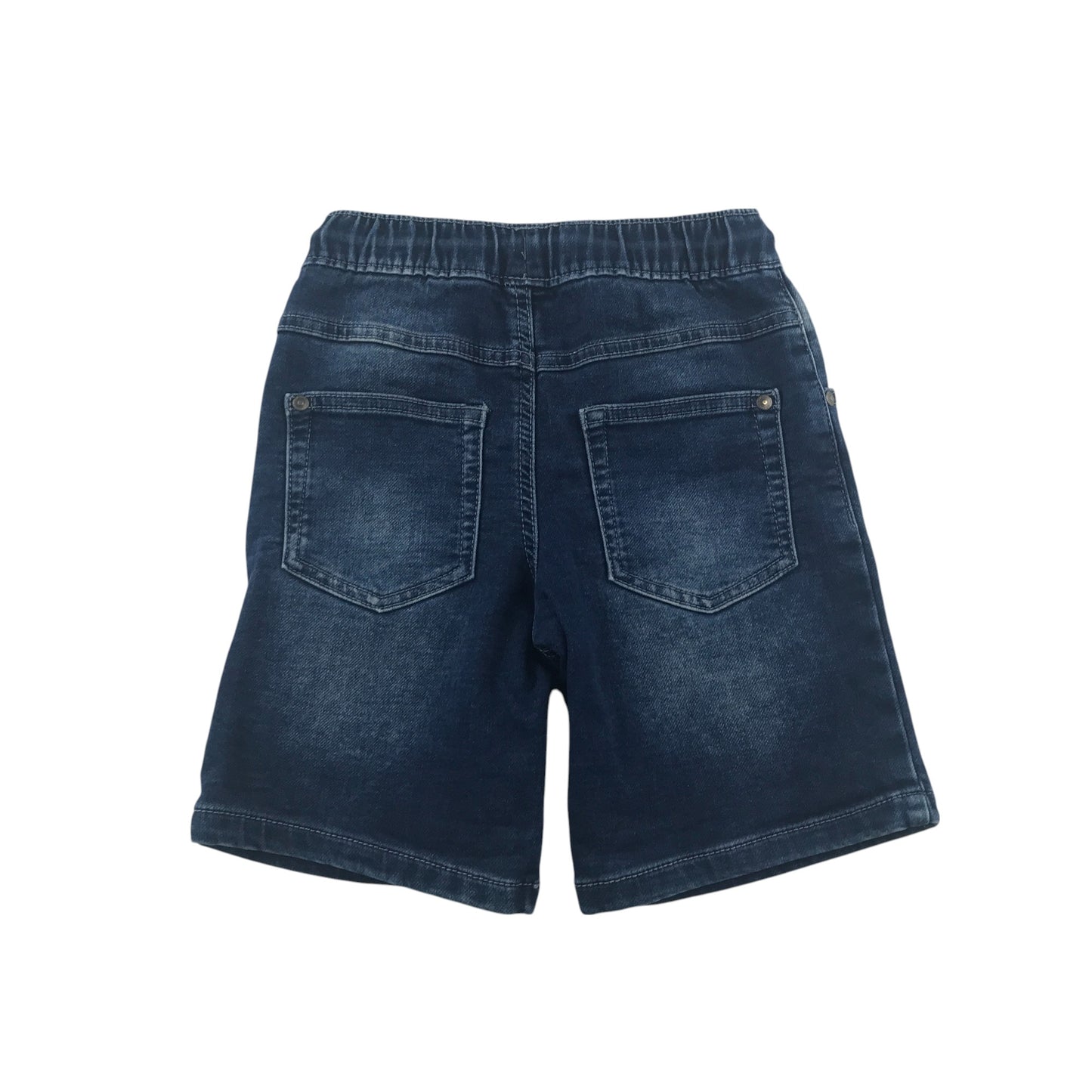 George shorts 7-8 years blue denim pull on with elasticated waist
