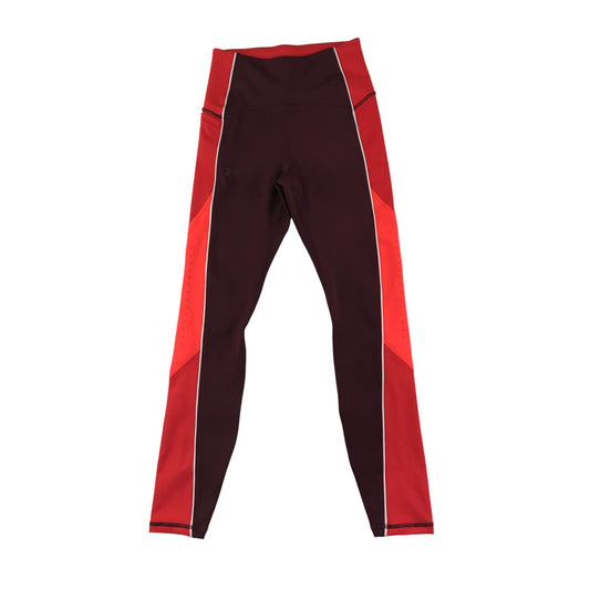 Under Armour Sport Leggings Women's XS  Burgundy and Orange Compression Rush
