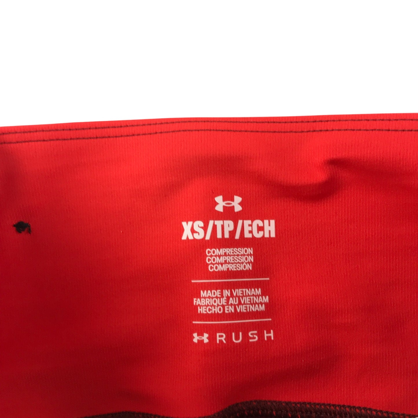 Under Armour Sport Leggings Women's XS  Burgundy and Orange Compression Rush