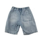 H&M shorts 9-10 years blue denim pull on with elasticated waist cotton