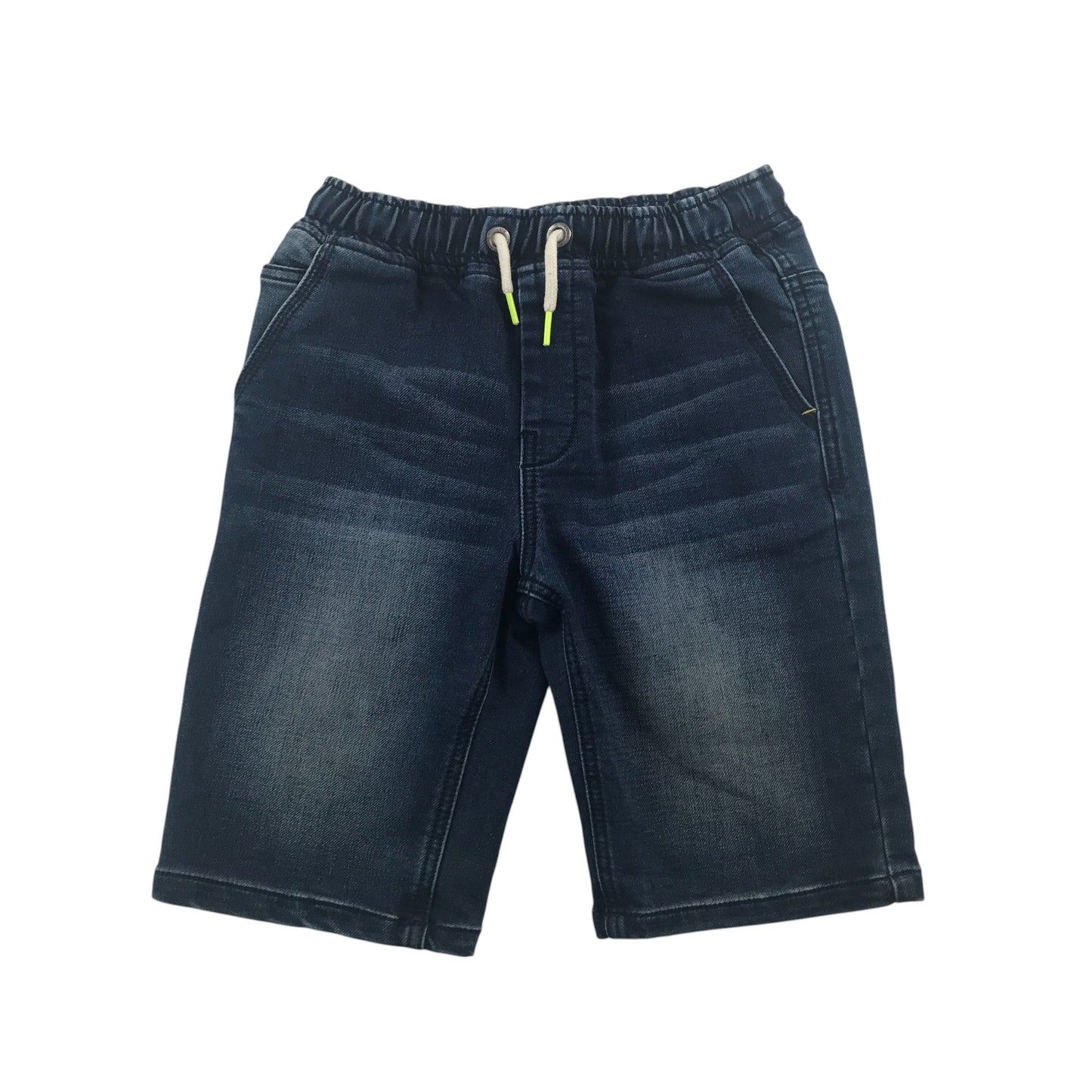 Next shorts 8-9 years blue denim pull on with elasticated waist