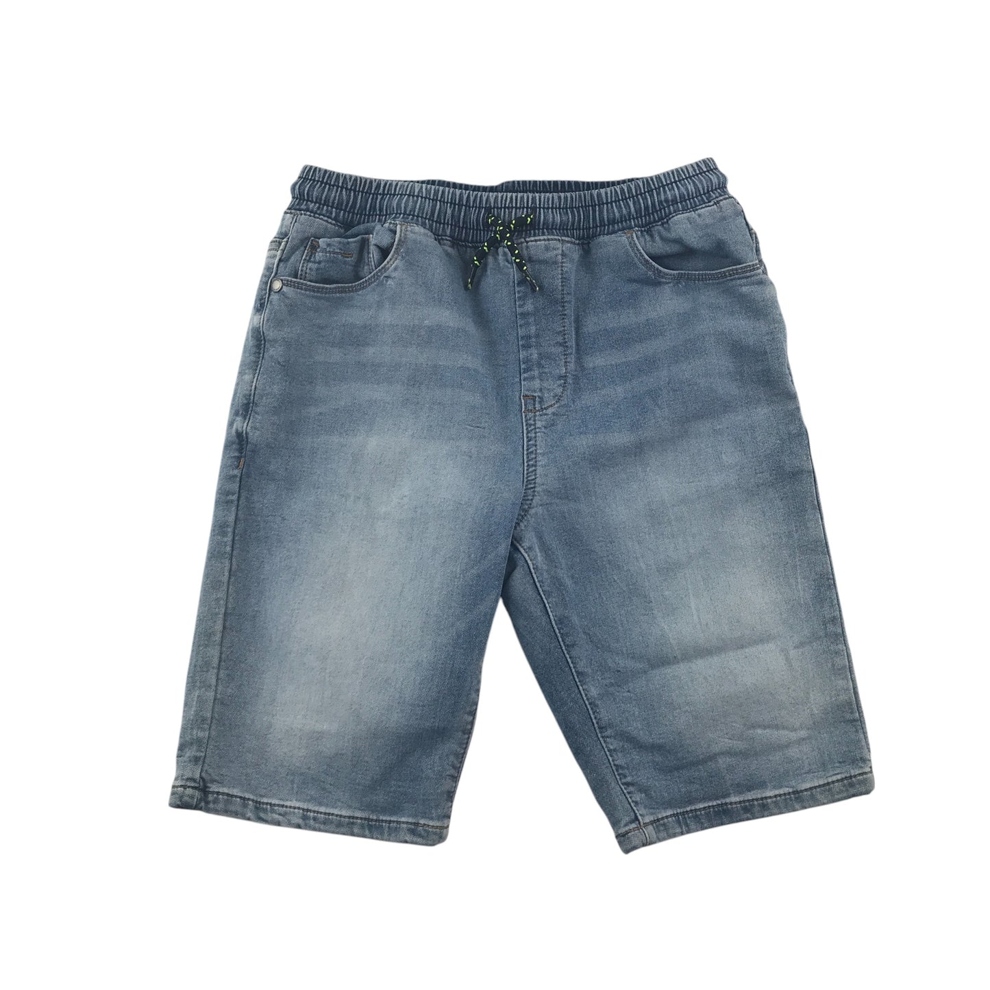 Next shorts 10-11 years blue denim pull on with elasticated waist