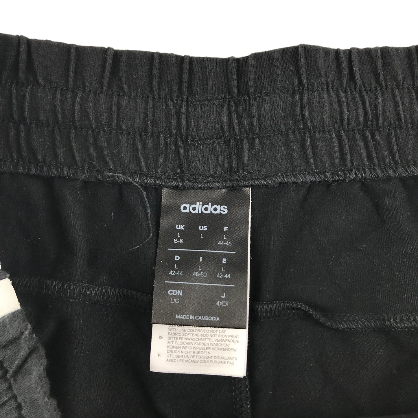 Adidas Shorts Size Women's L Black Light Cotton Blend Jersey Style