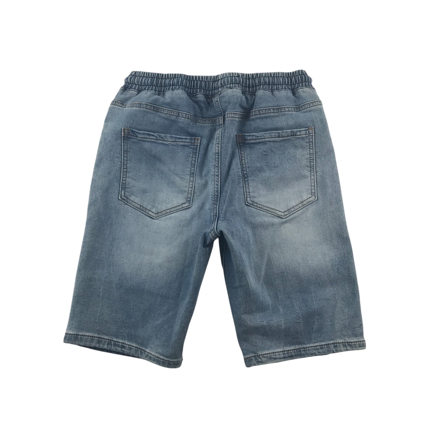 Next shorts 10-11 years blue denim pull on with elasticated waist