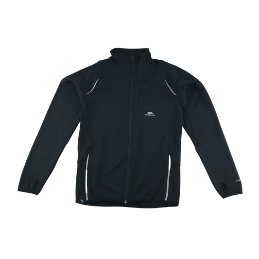 Trespass Fleece Size XS Black Zip Up Jacket