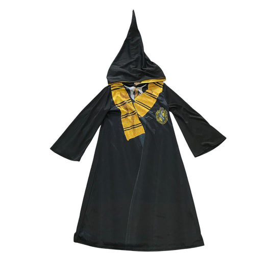 Tu costume 9-10 years black Harry Potter Hufflepuff cloak