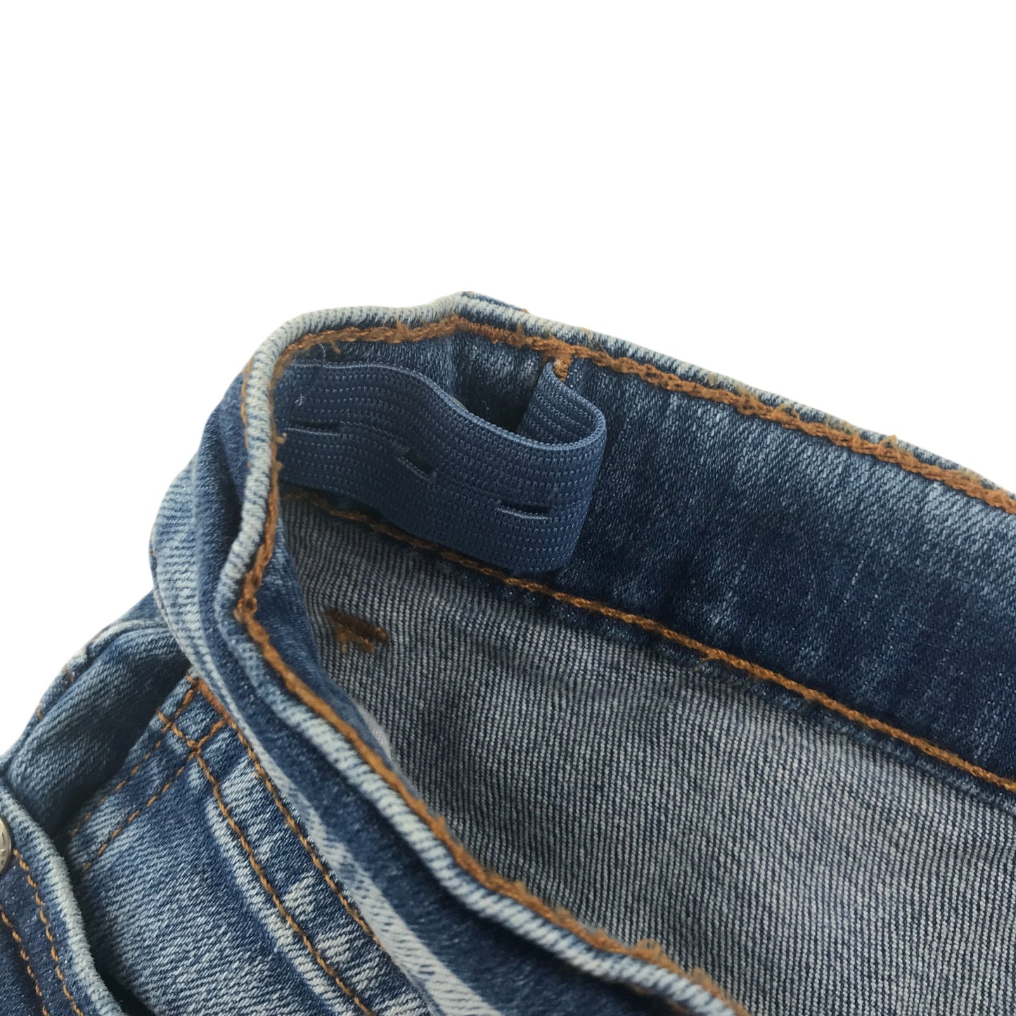 Next shorts 11-12 years blue denim pull on with adjustable waist