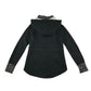 Hollister Coat Jacket Women's M Black Fluffy Interior