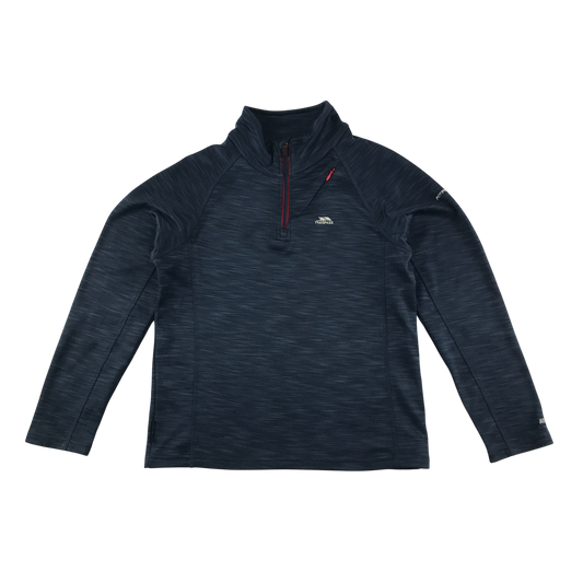 Trespass Fleece 11-12 Years Blue Quarter Zip