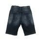 Next shorts 8-9 years blue ripped denim pull on with adjustable waist