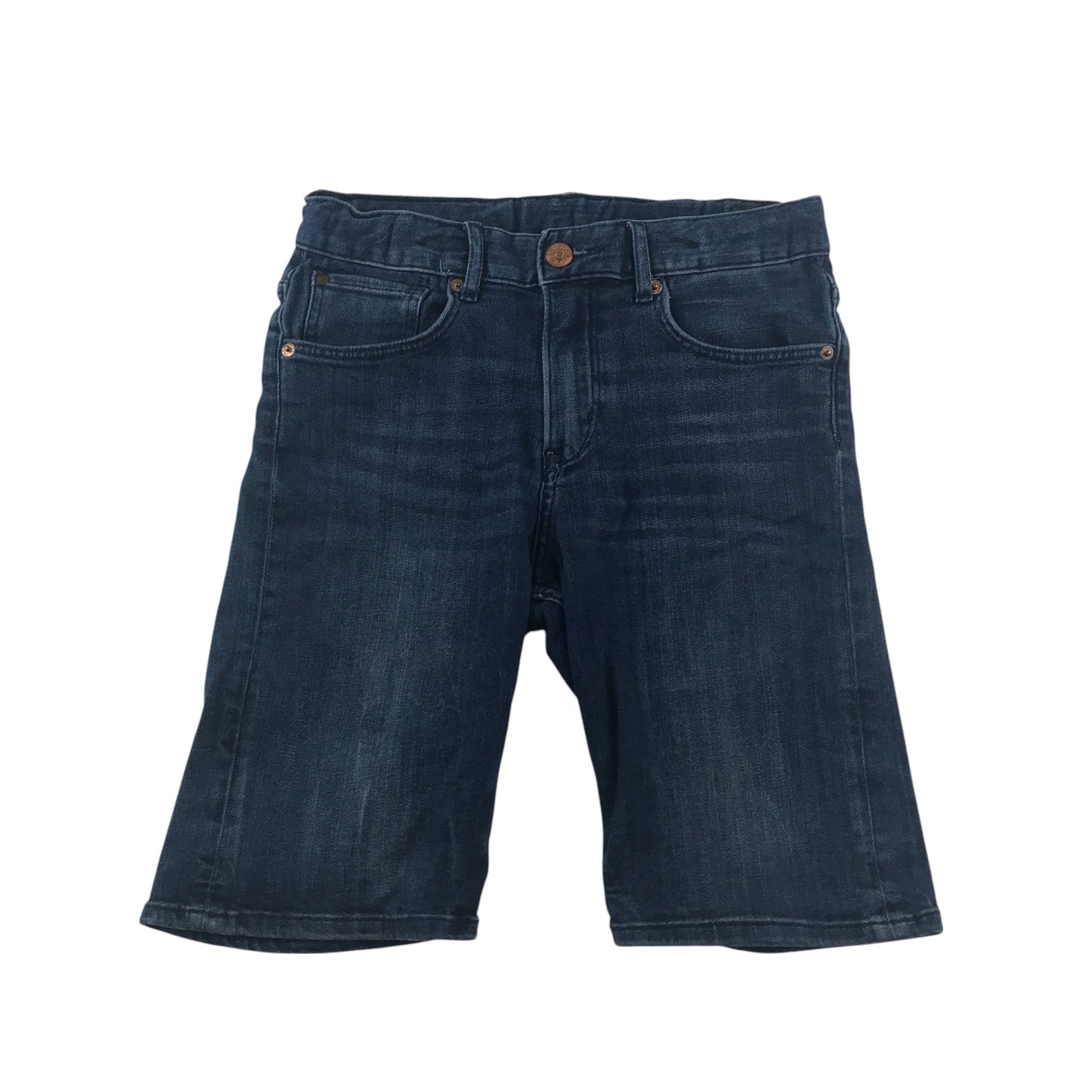 H&M shorts 10-11 years blue denim pull on with adjustable waist