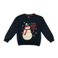 Festive Sweatshirt 4-5 Years Navy Snowman Graphic Print